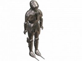 Full suits of Gothic plate armour 3d preview