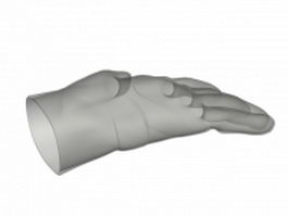 Surgical glove 3d model preview