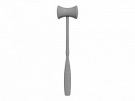 Medical percussion reflex hammer 3d model preview