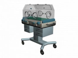 Infant incubator 3d model preview