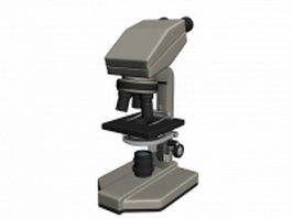 Optical microscope 3d model preview