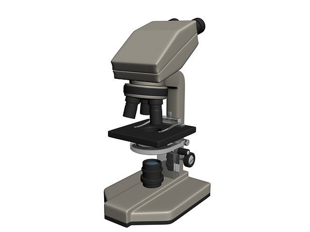 Optical microscope 3d rendering