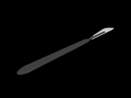 Disposable scalpel 3d model preview