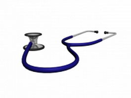 Acoustic stethoscope 3d model preview