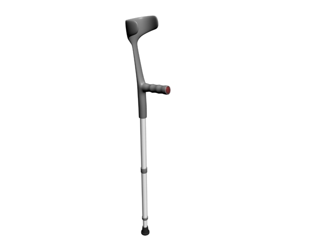 Forearm crutch 3d rendering