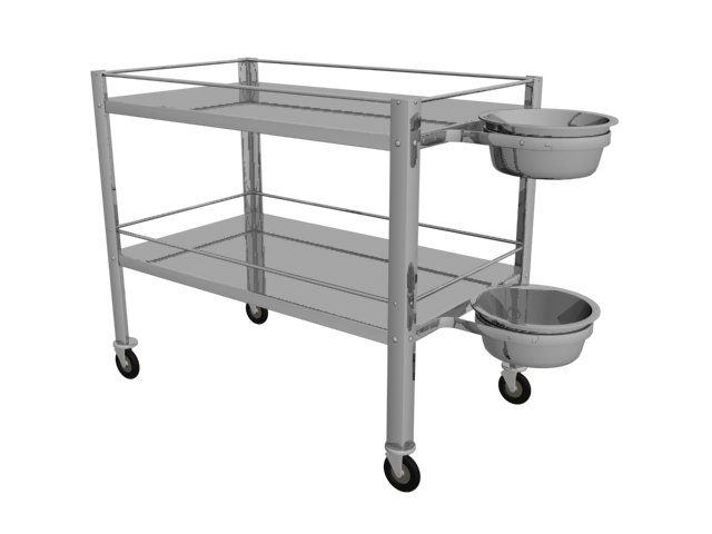 Hospital housekeeping cart 3d rendering