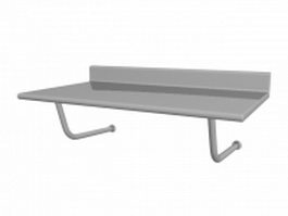 Hospital table 3d model preview