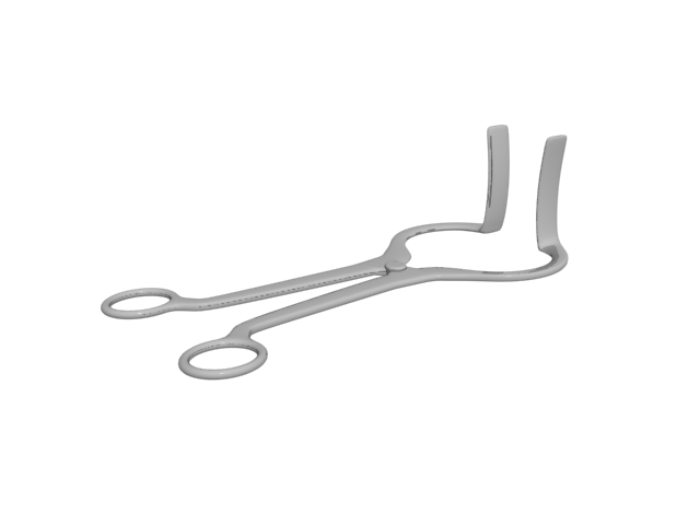 Surgical clamp 3d rendering