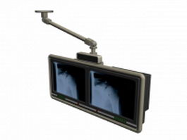 Medical monitors 3d preview