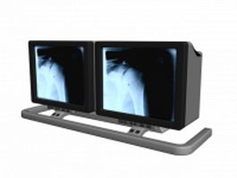 Showcases medical monitors 3d preview