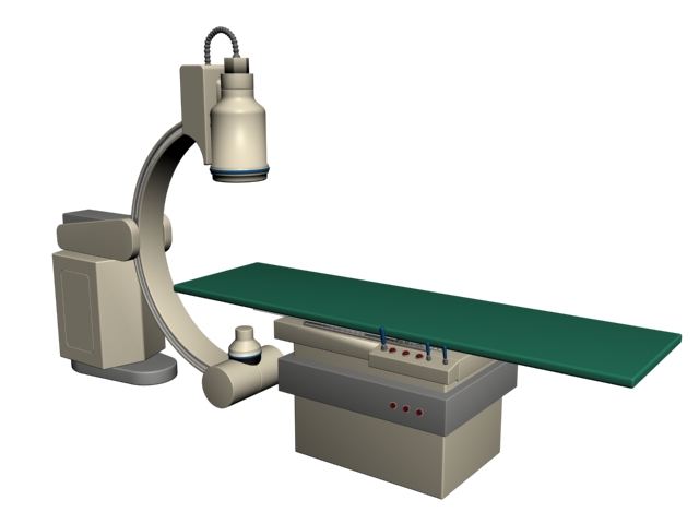 Medical x-ray equipment 3d rendering