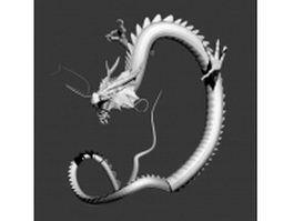 Chinese dragon 3d model preview