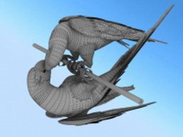 Macaw bird 3d preview