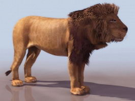 Male lion 3d preview