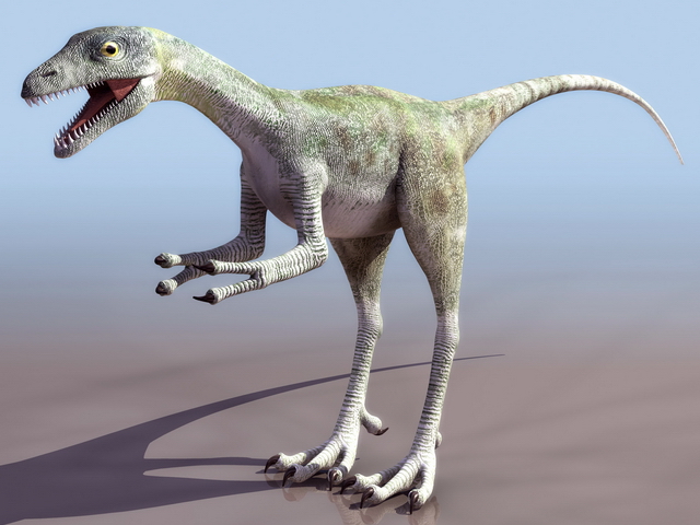 Compsognathus Dinosaur 3d rendering