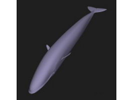 Blue whale 3d model preview