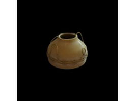 Rustic pottery vase 3d model preview