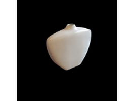 White porcelain vase 3d model preview