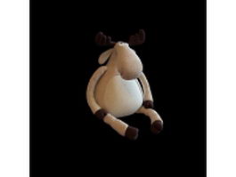 Christmas toy deer 3d model preview