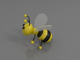 Plastic toy bee 3d preview
