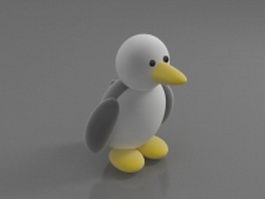 Cartoon penguin toy 3d model preview