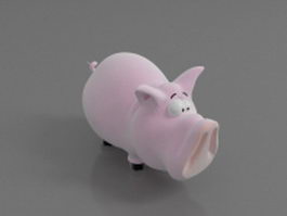 Soft toy hippo 3d preview