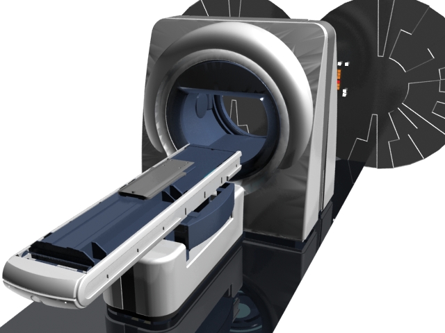 CT scanner equipment 3d rendering