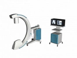 Medical imaging X-ray machine 3d model preview