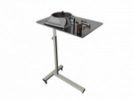 Medical cart with drugs 3d preview
