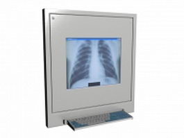 X-ray film machine 3d model preview