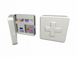 First aid box 3d model preview