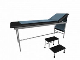 Surgical examination bed 3d model preview