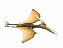 Flying pterodactyl 3d model preview