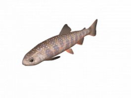 Bowfin fish 3d model preview