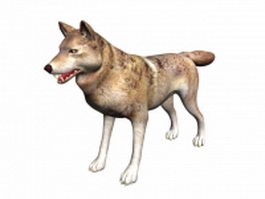 Timber wolf 3d model preview