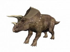 Triceratops dinosaur 3d model preview