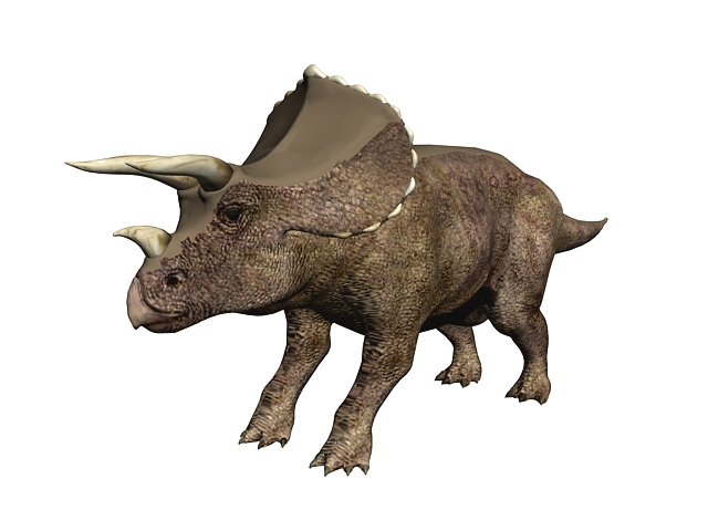 Triceratops dinosaur 3d rendering