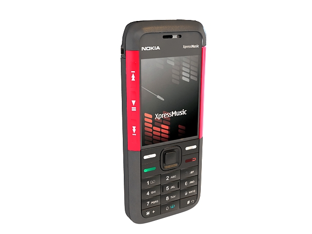 Nokia 5310 XpressMusic 3d rendering