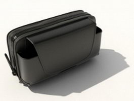 Black cell phone holster 3d model preview