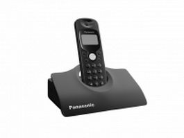 Panasonic home phone 3d model preview
