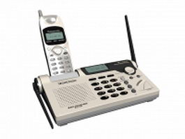 Panasonic cordless telephone 3d model preview