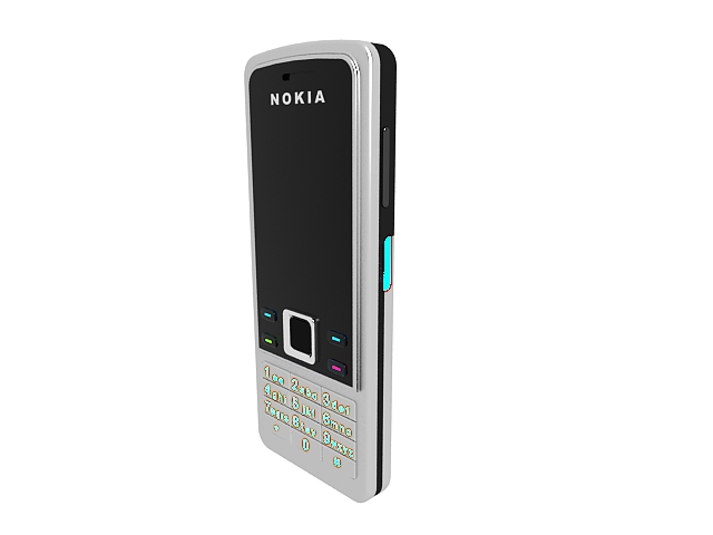 Nokia cell phone 3d rendering
