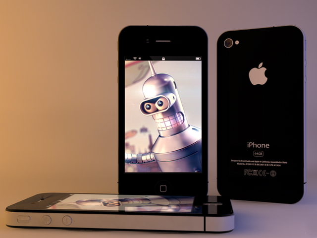 iPhone 4 3d rendering