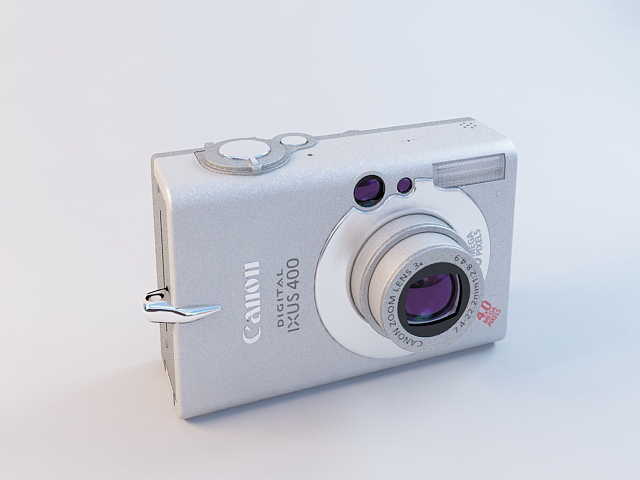 Canon Digital IXUS 400 3d rendering