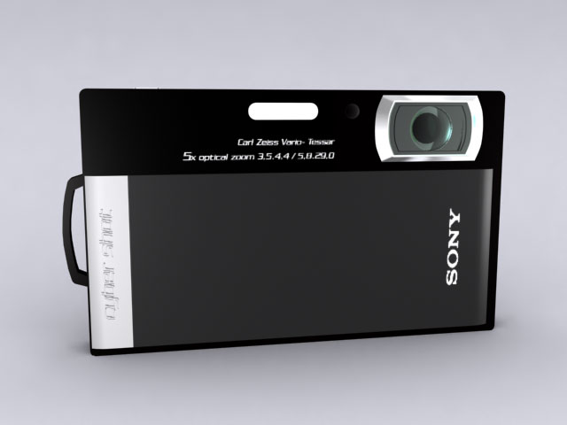 Sony DSC-T300 digital camera 3d rendering