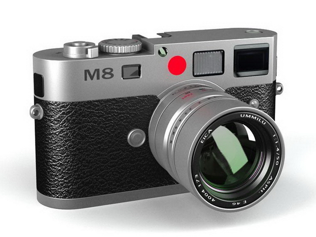Leica M8 digital camera 3d rendering