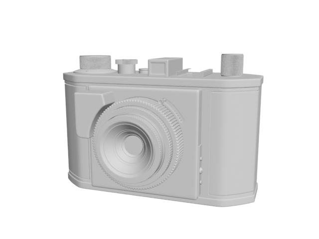 Olympus compact digital camera 3d rendering