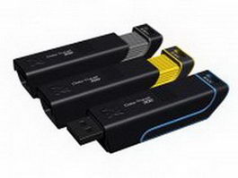 USB flash drives 3d model preview