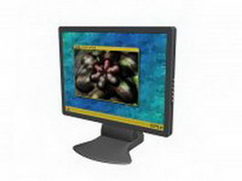LCD computer monitor 3d model preview