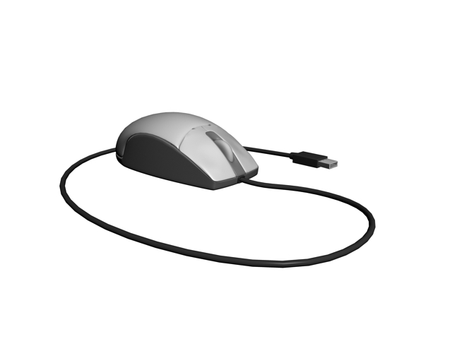 PC computer mouse 3d rendering